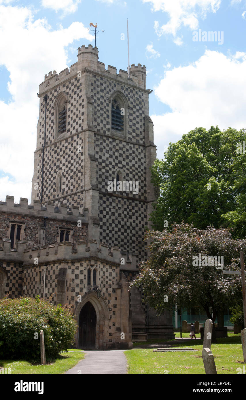 St. Mary`s Church, Luton, Bedfordshire, England, UK Stock Photo